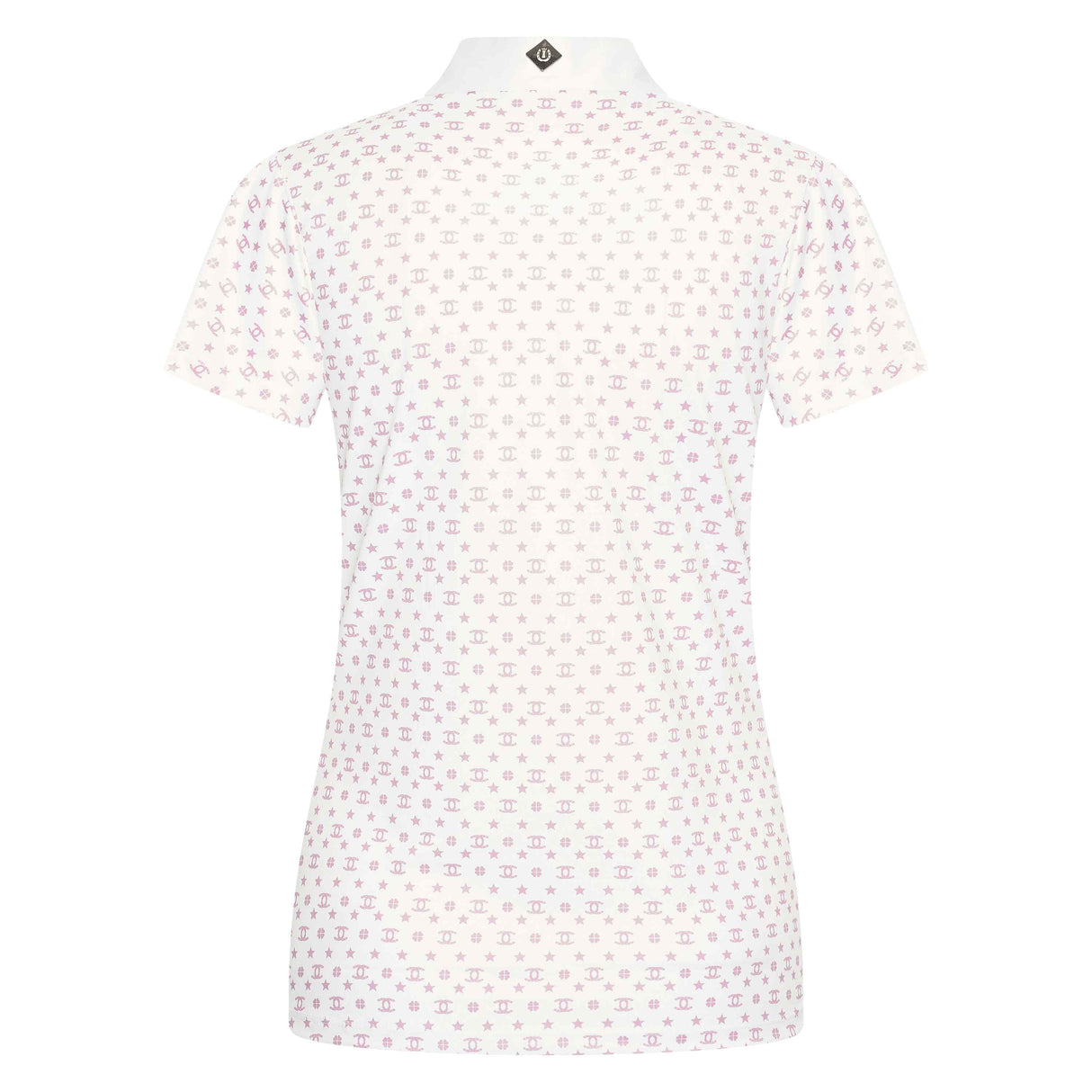Imperial Riding Women's Roxy AOP Tech Top #colour_white-pink