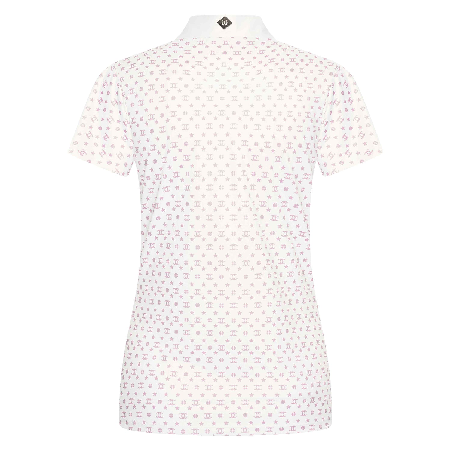 Imperial Riding Children's Roxy AOP Tech Top #colour_white-pink