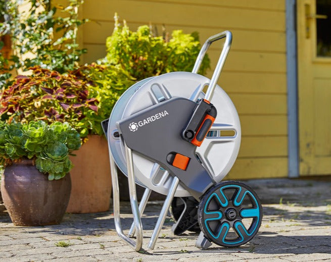 Gardena Hose Trolley CleverRoll M Metal (plastic crank handle)