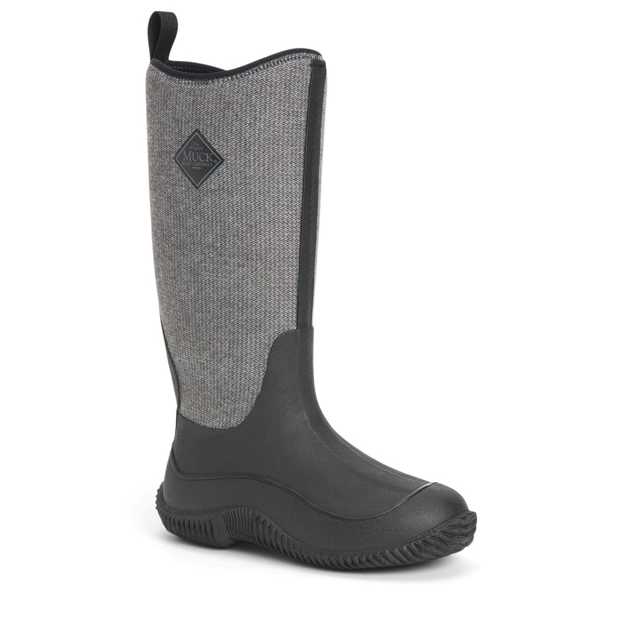 Muck Boot Hale Wellington Boots #colour_black-herringbone-print