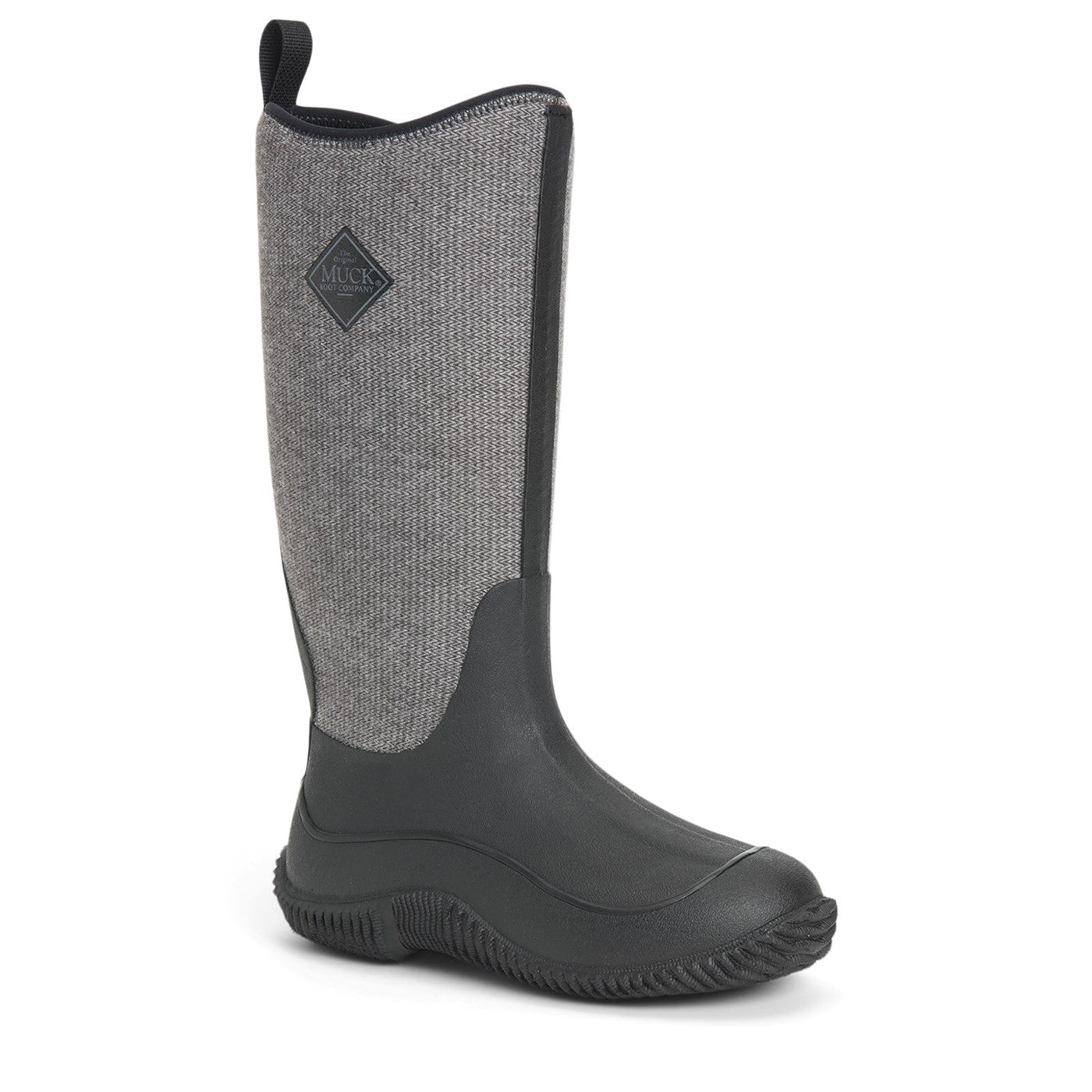 Muck Boot Hale Wellington Boots #colour_black-herringbone-print