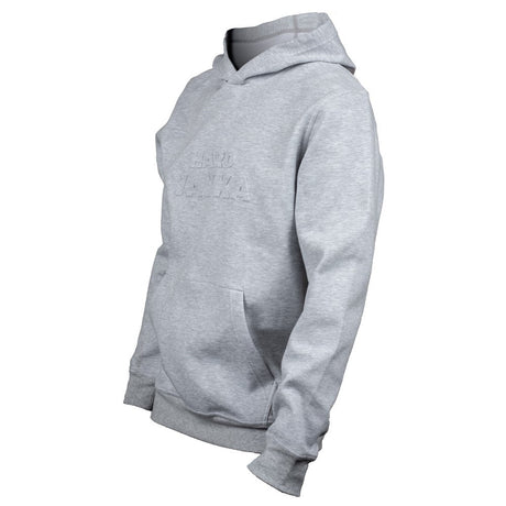Hard Yakka Embossed Pullover Hoodie #colour_light-grey-marle