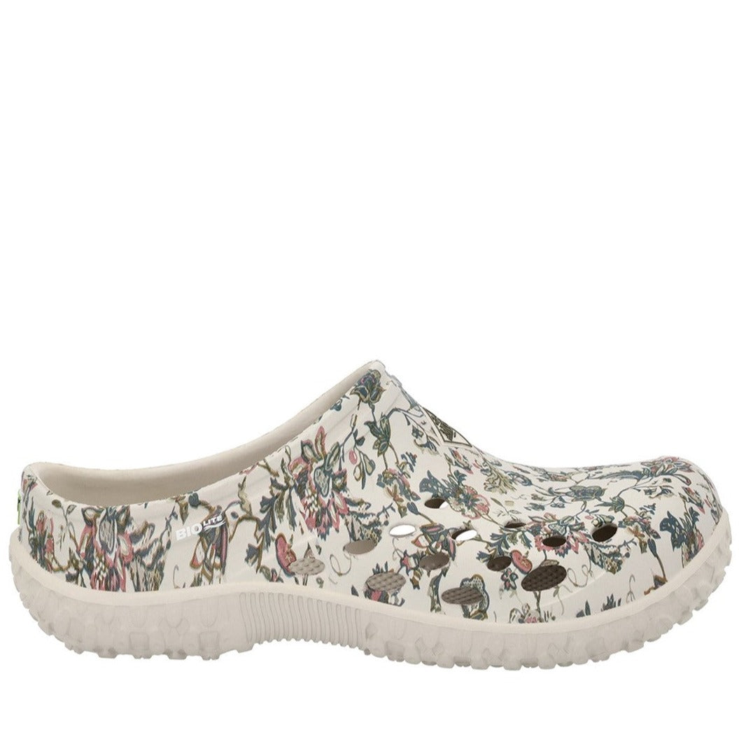 Muck Boots Muckster Women's Lite Clog #colour_light-grey-floral-print