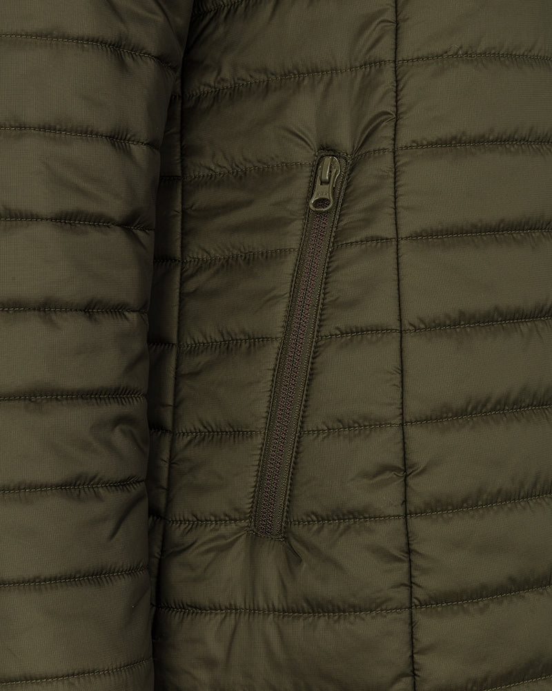 Hoggs of Fife Kingston Ladies Hooded Jacket #colour_olive-merlot