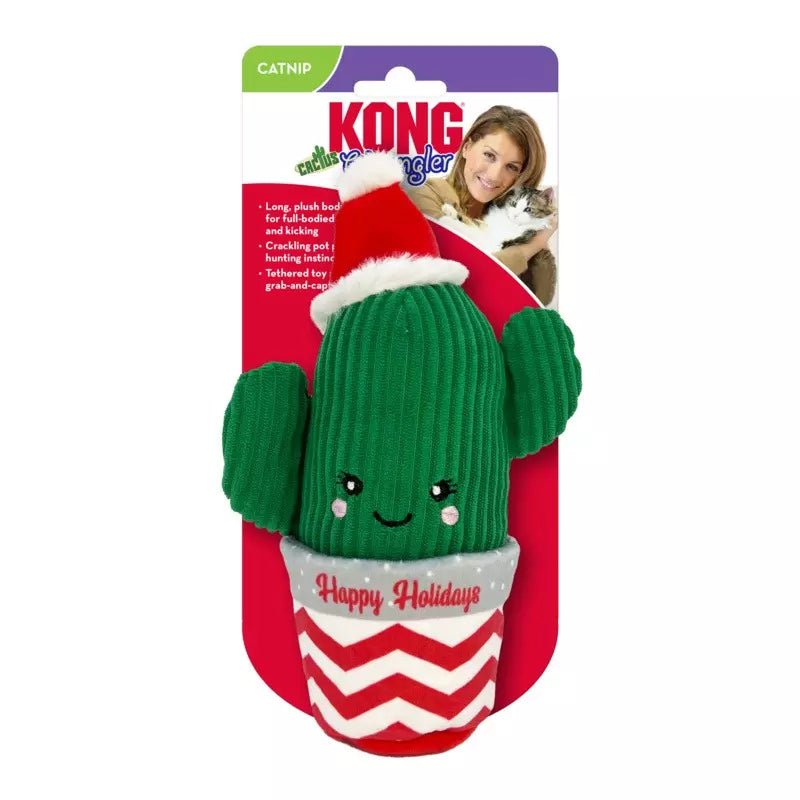 KONG Holiday Cat Wrangler Kaktus