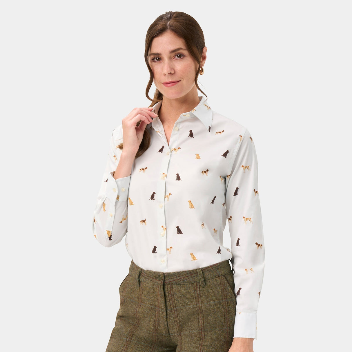 Alan Paine Ladies Lawen Printed Shirt