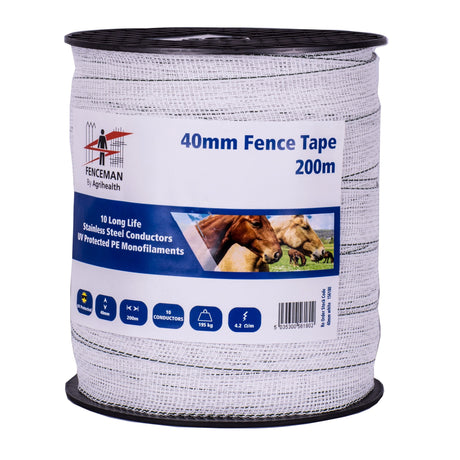 Fenceman 200M Standard Tape #colour_white