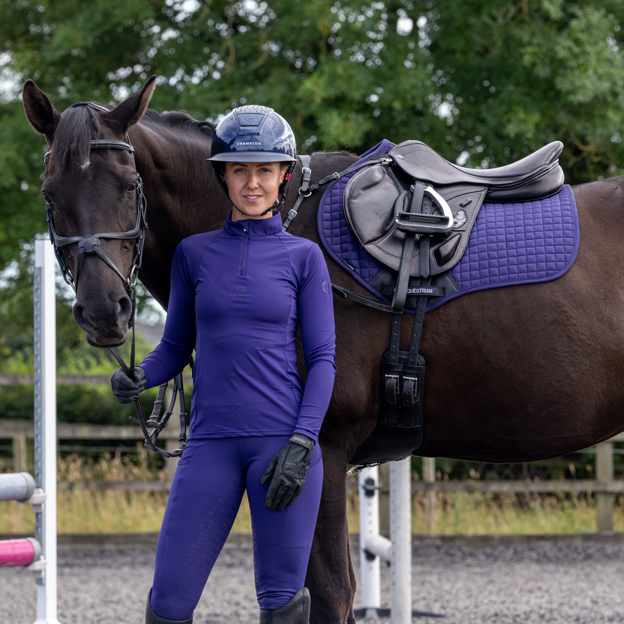 GS Equestrian & Country Revella Suede Close Contact Saddle Pad