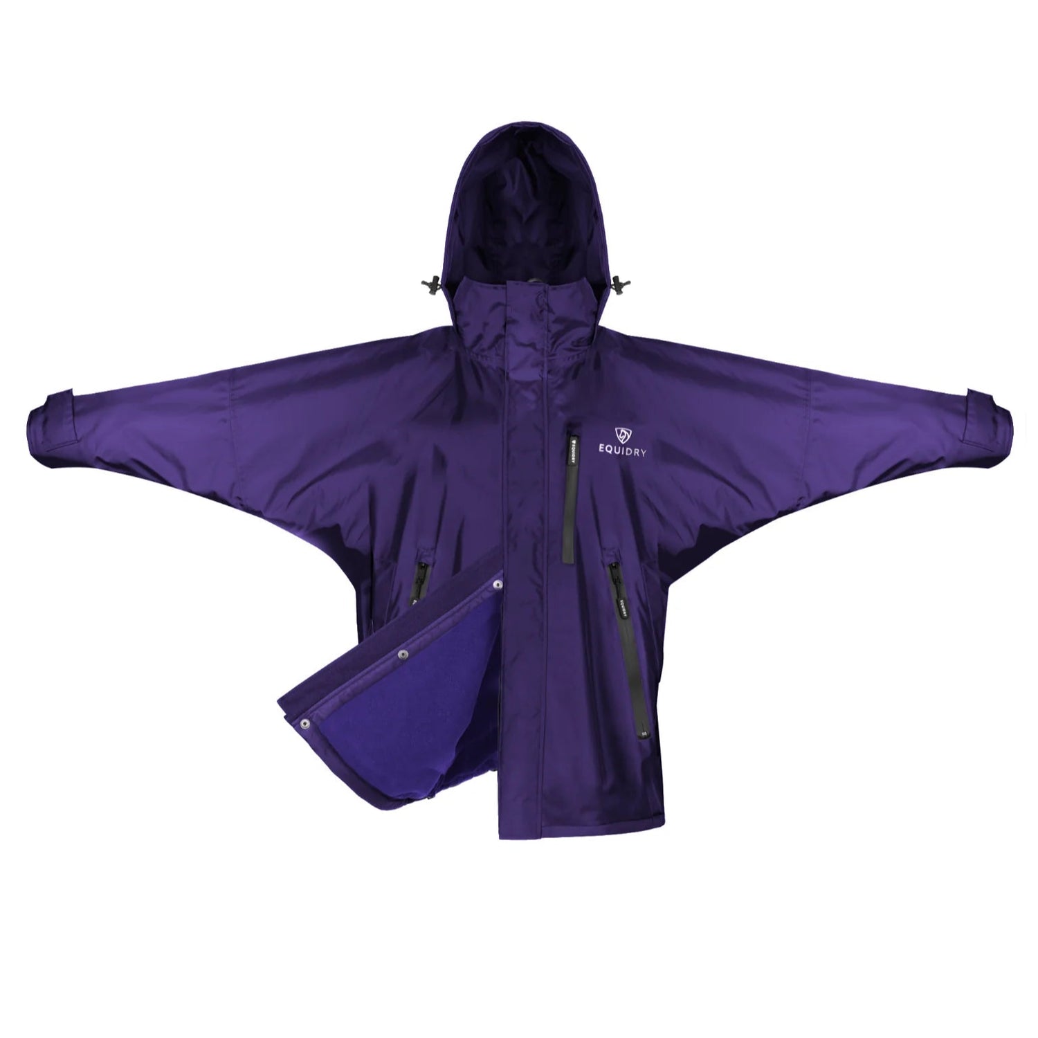 EQUIDRY Women's Thin Fleece Shortie #colour_purple