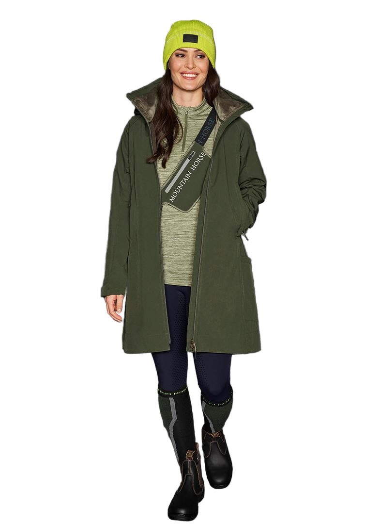 Mountain Horse Stella Softshell Parka #colour_green