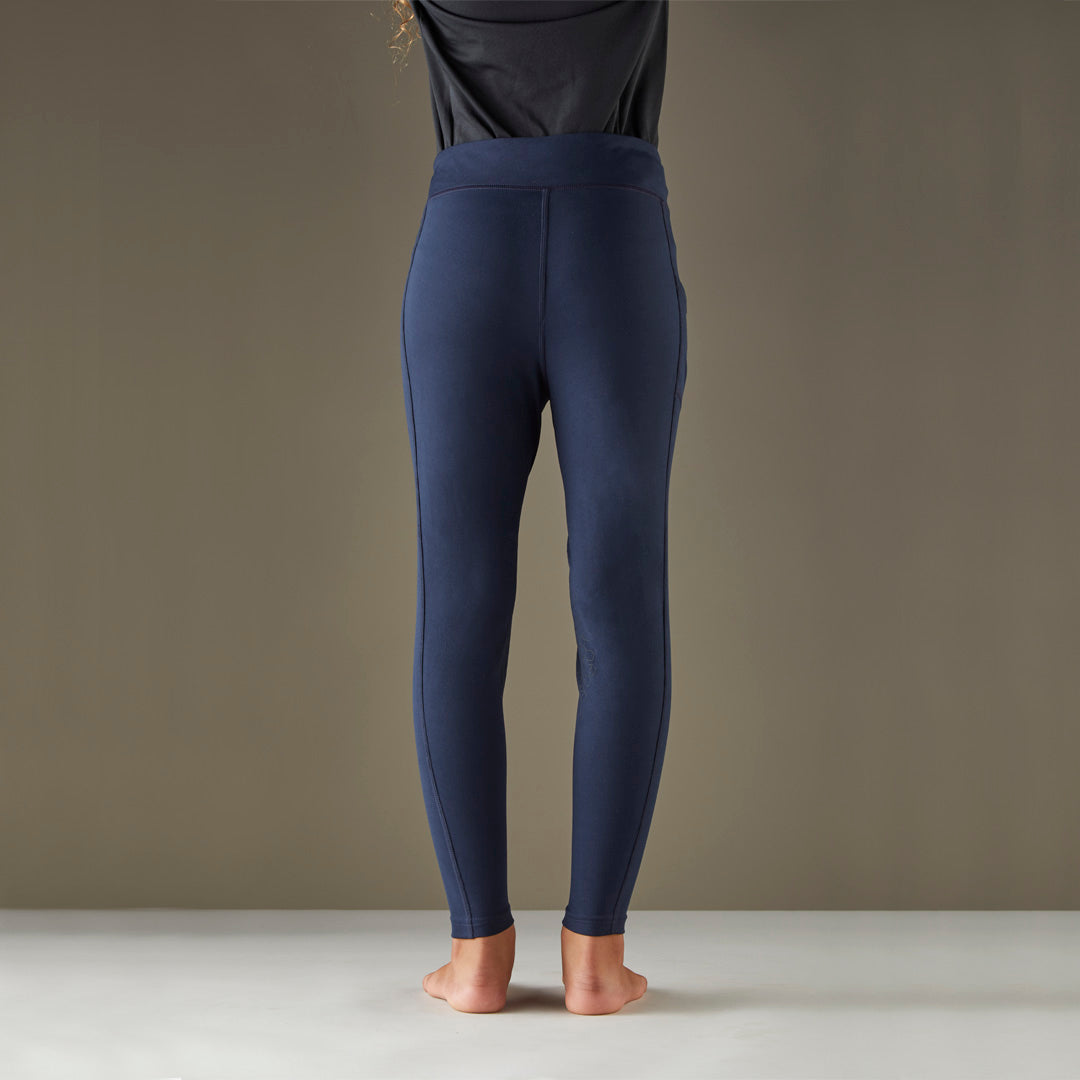 Toggi Define Children's Knitted Riding Tights #colour_navy