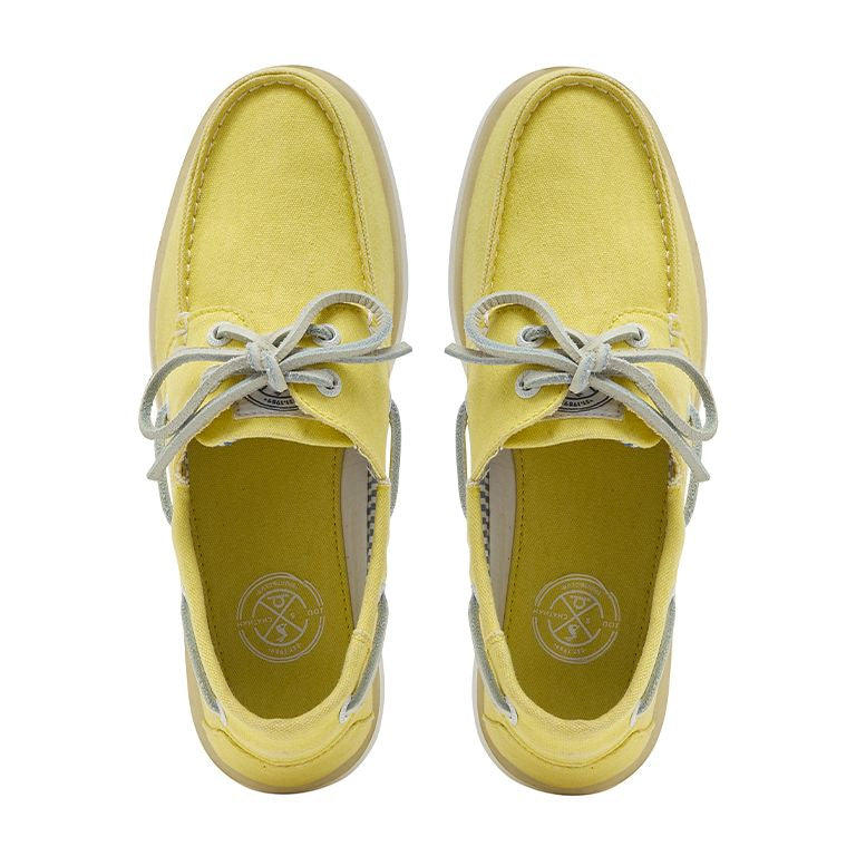 Chatham Ladies Jetty Joules Collab Deck Shoe #colour_yellow