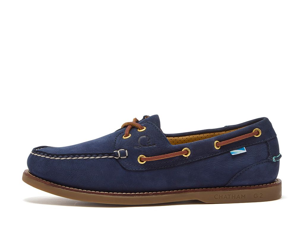 Chatham Men's Lyme G2 Boat Shoe #colour_navy
