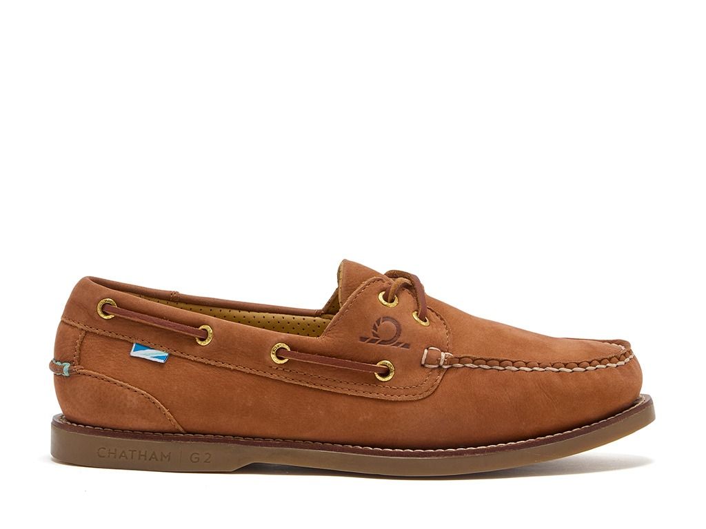 Chatham Men's Lyme G2 Boat Shoe #colour_tan