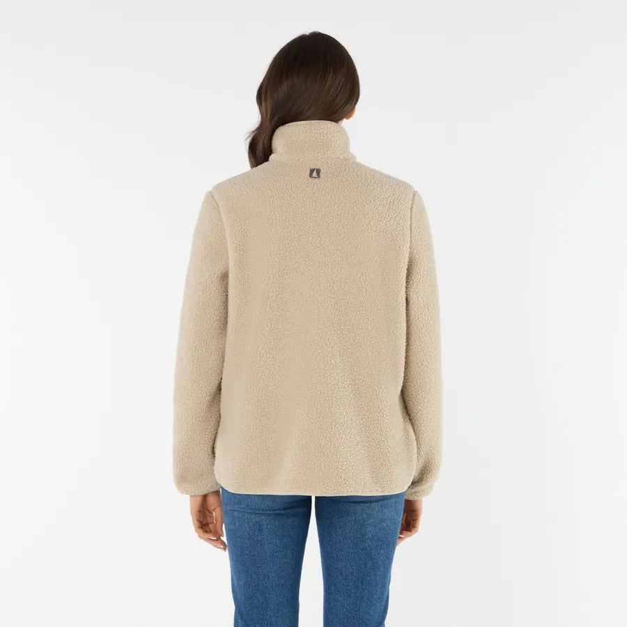 Musto Women's Cove Deep Pile Fleece Jacket #colour_pure-cashemere