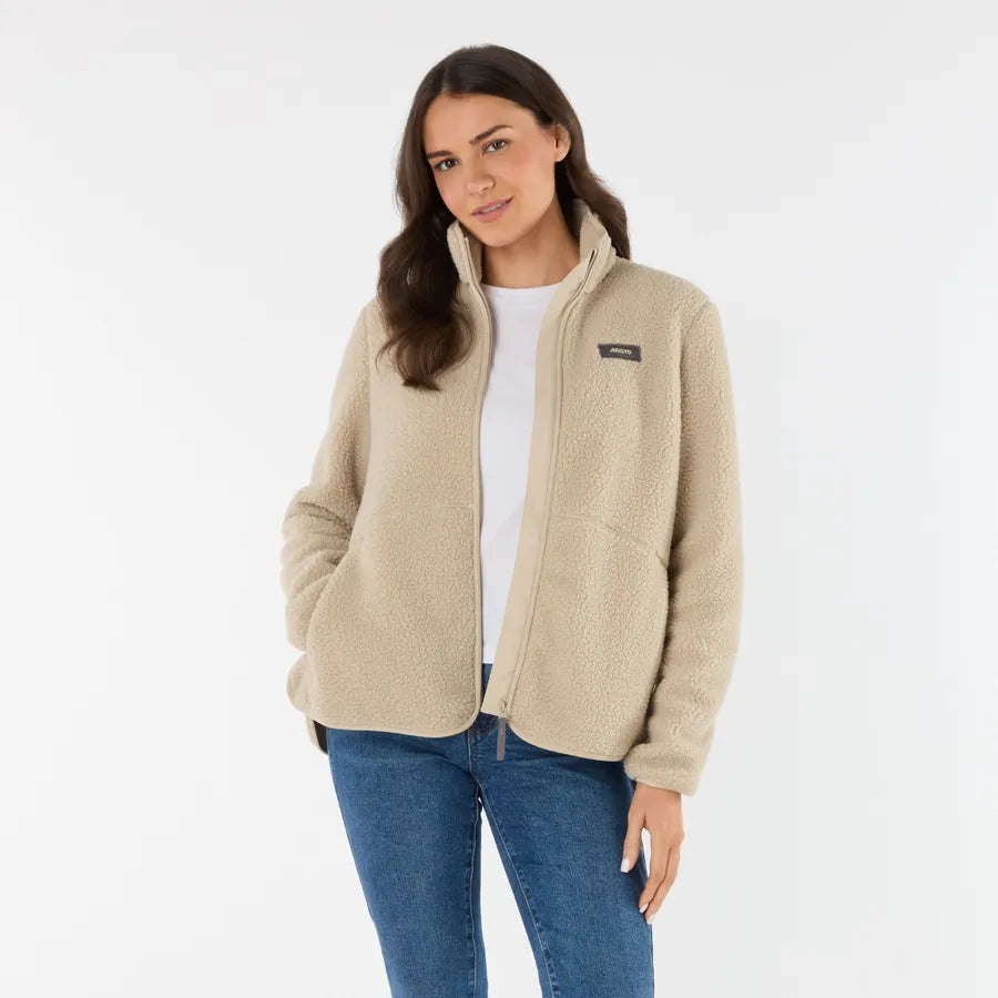 Musto Women's Cove Deep Pile Fleece Jacket #colour_pure-cashemere