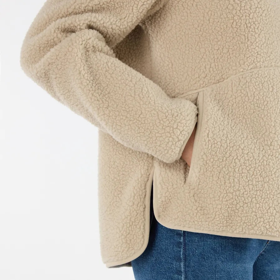 Musto Women's Cove Deep Pile Fleece Jacket #colour_pure-cashemere