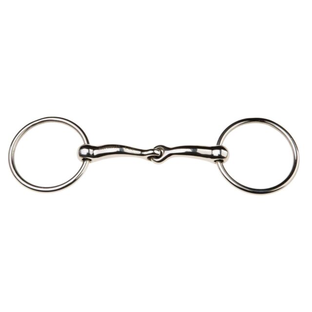 JP Korsteel Edelstahl-Gebiss mit losem Ring