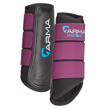 Shires ARMA Neoprene Brushing Boots #colour_black-plum