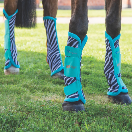 Shires ARMA ZEB-TEK Fly Boots #colour_zebra-print