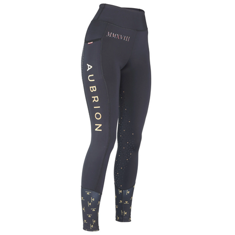 Shires Aubrion Team Riding Tights #colour_black