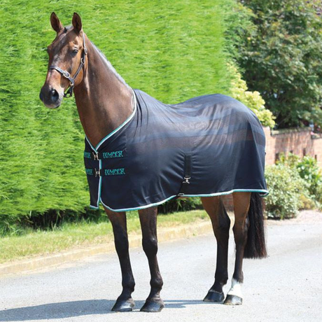 Shires Tempest Original Scrim Cooler Rug #colour_black