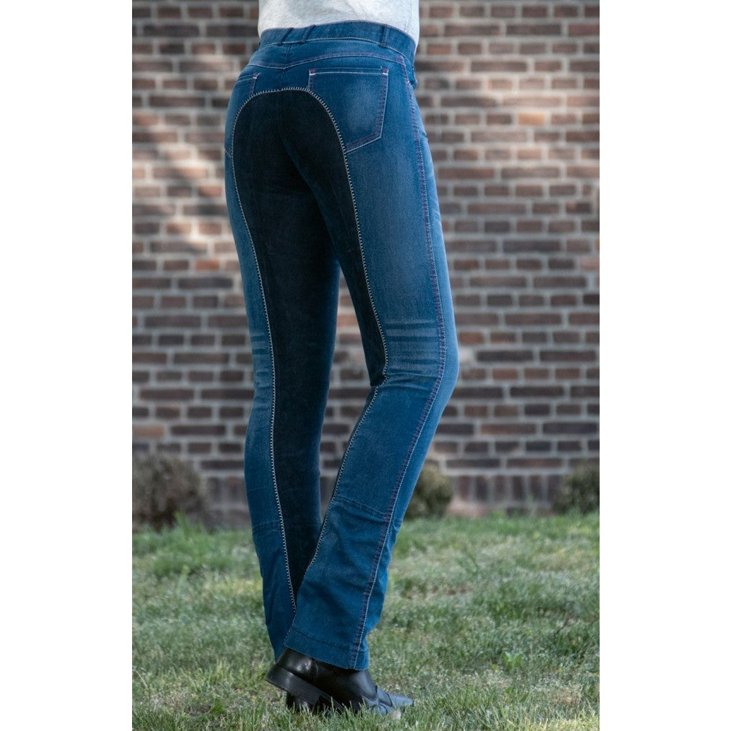 HKM Ladies Jodhpur Riding Breeches -Summer Denim-