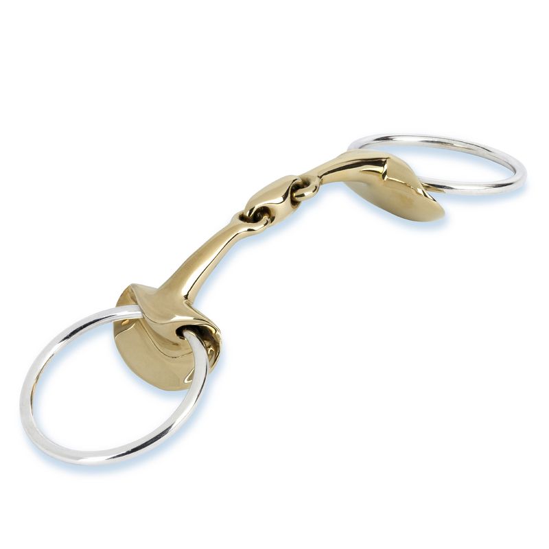 Stubben Golden Wings Snaffle Bit - Double Broken