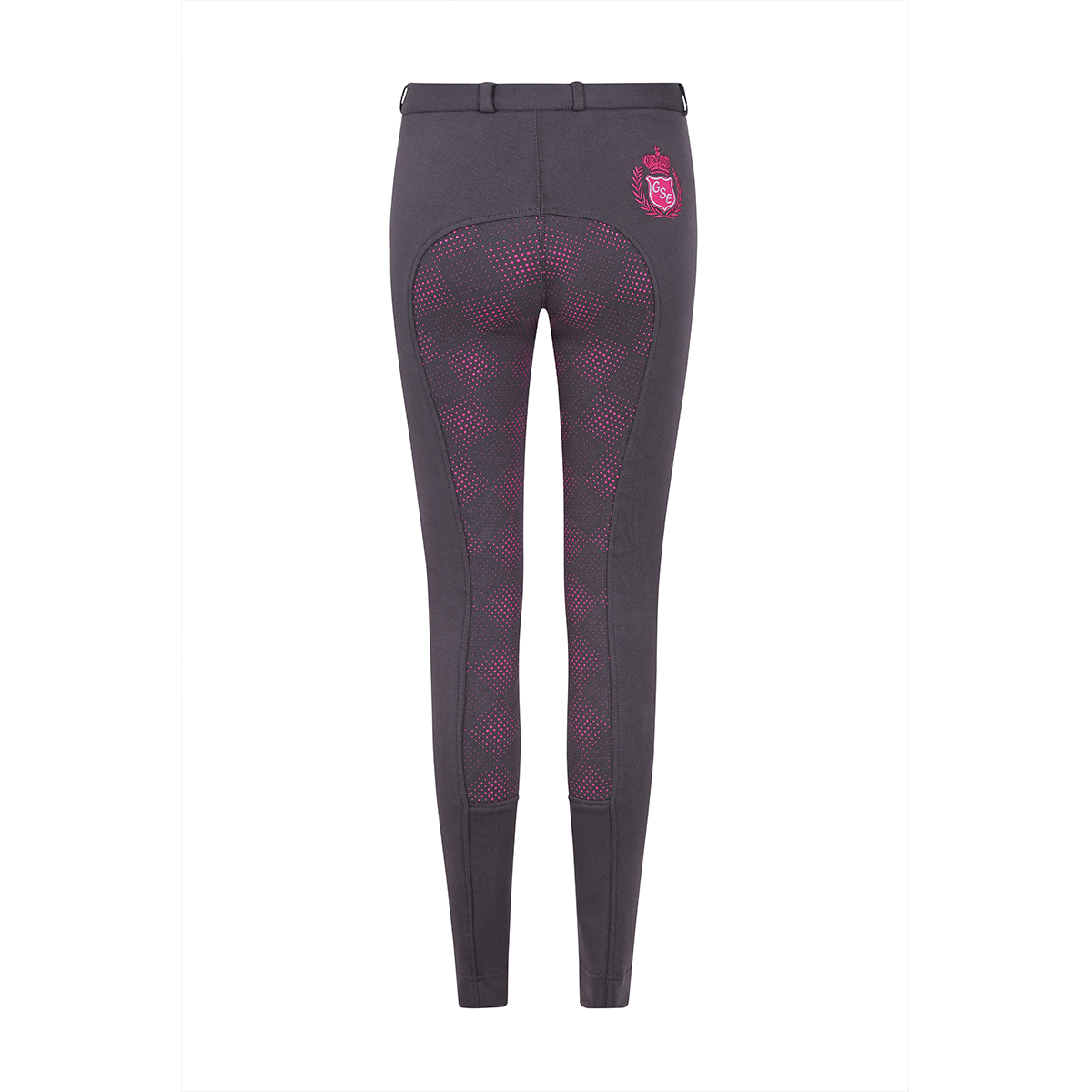 GS Equestrian Carol Jodhpurs à fond intégral en silicone bicolore pour enfants