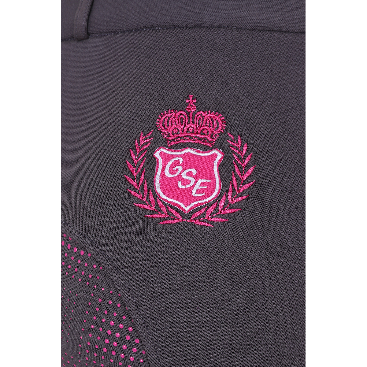 GS Equestrian Carol Jodhpurs à fond intégral en silicone bicolore pour enfants