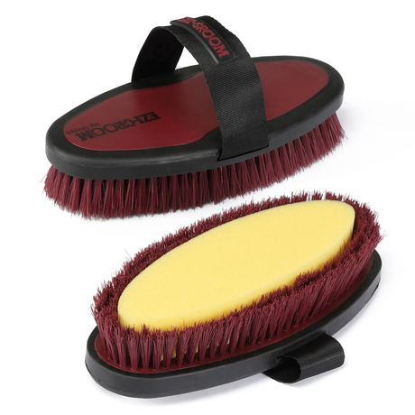 Ezi-Groom Grip Body Wash Brush #colour_burgundy