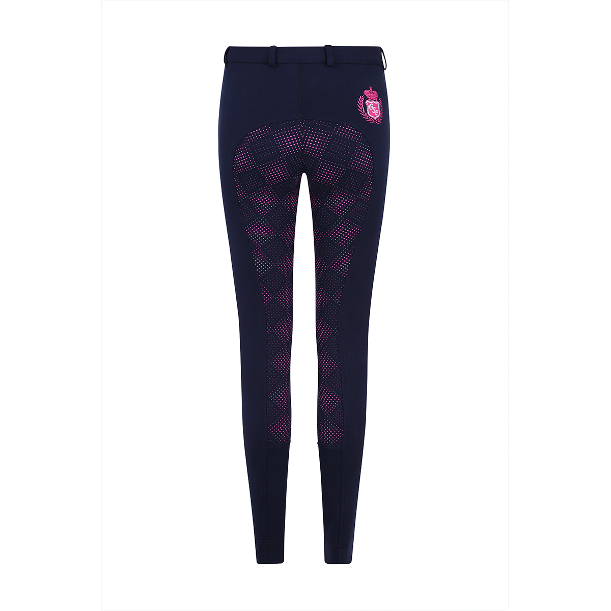 GS Equestrian Carol Jodhpurs à fond intégral en silicone bicolore pour enfants