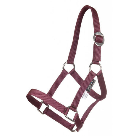 HKM Head Collar for Mini-Shetty #colour_wine-red