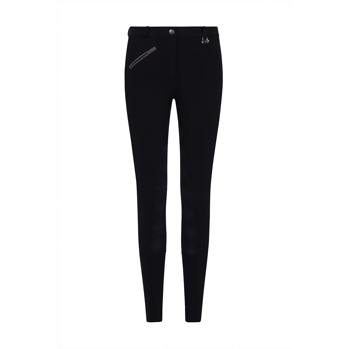 GS Equestrian Carol Jodhpurs à fond intégral en silicone bicolore pour enfants