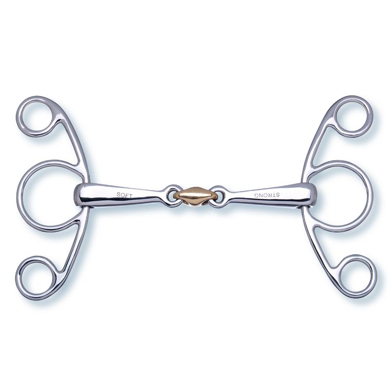 Stubben 2 in 1 Butterfly Snaffle - Double Broken