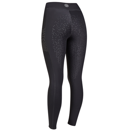 Dublin Reflective Compression High Rise Riding Tights #colour_black