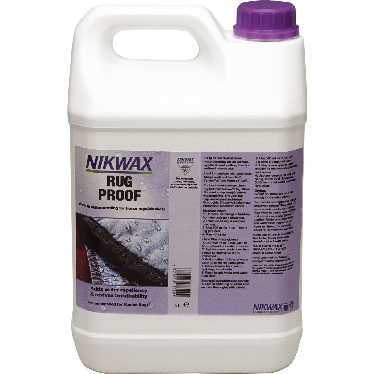 Nikwax Teppichnachweis
