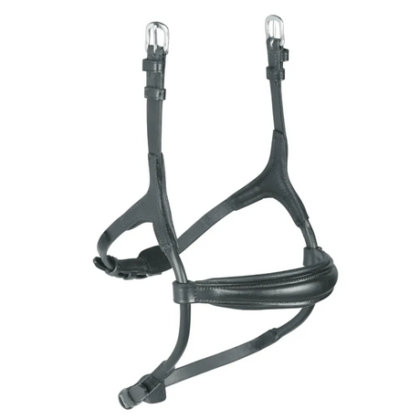 Shires Velociti RAPIDA Rolled Padded Cavesson Noseband #colour_black