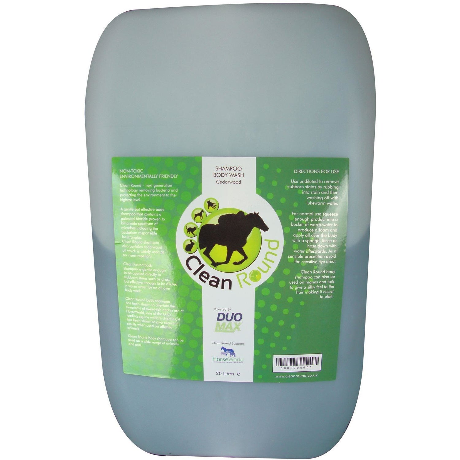 CLEANROUND Shampoing Médicamenteux Bois de Cèdre 5079