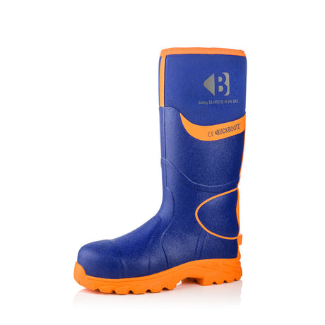 Buckbootz BBZ8000 High Visibility Neoprene/Rubber Safety Wellington Boot 