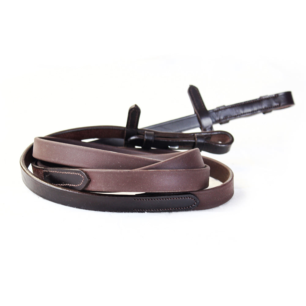 KM Elite Biothane Leather Reins