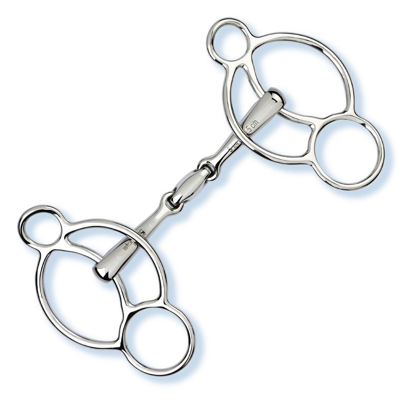 Stubben Easy-Control 3-Ring-Knebel – doppelt gebrochen