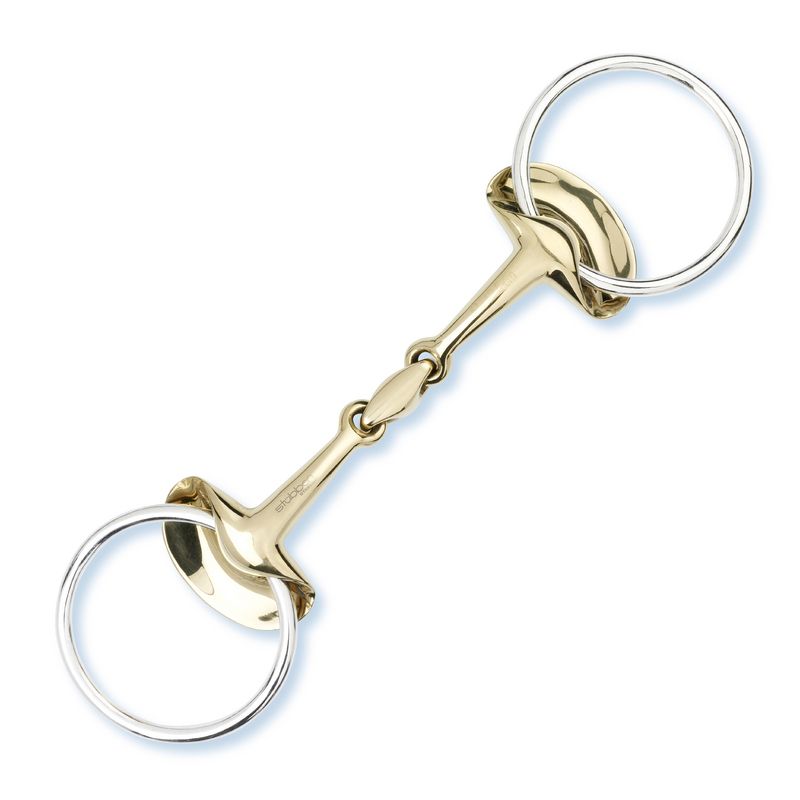 Stubben Golden Wings Snaffle Bit - Double Broken