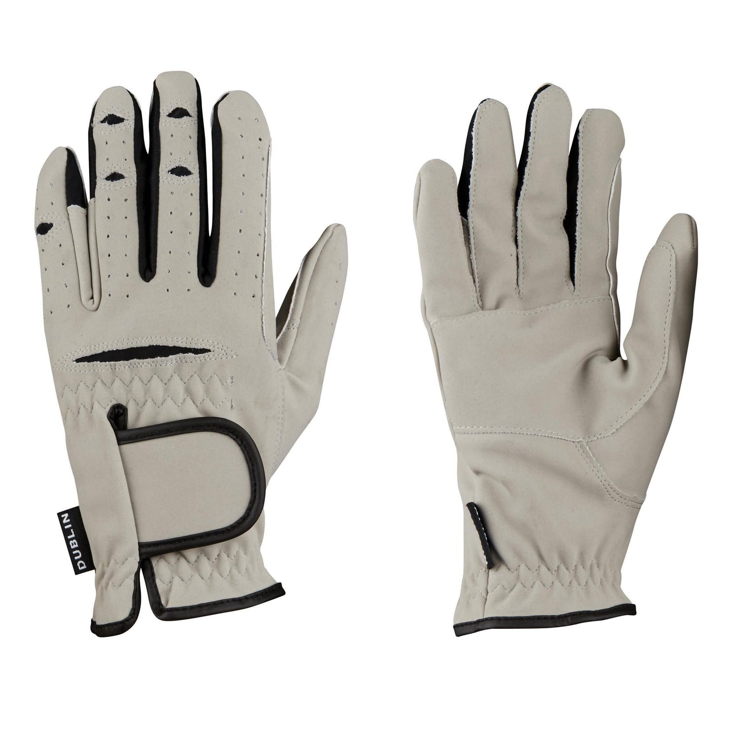 Dublin Everyday Mighty Grip Riding Gloves #colour_light-grey