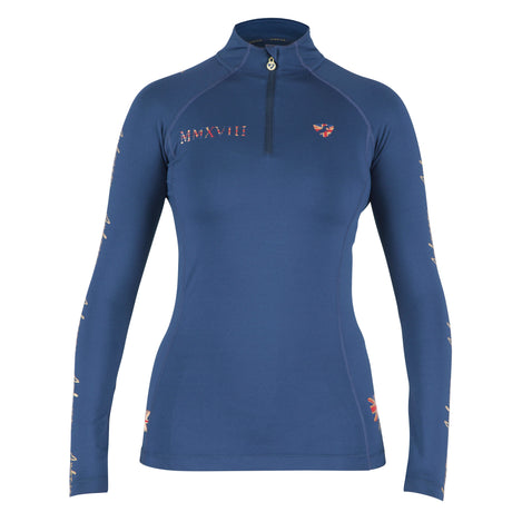 Shires Aubrion Team Long Sleeve Ladies Base Layer #colour_navy-blue