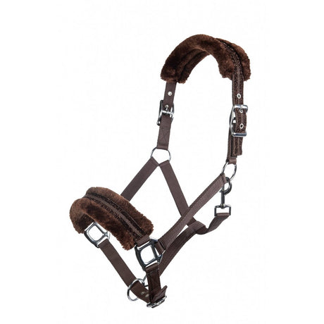 HKM Nylon-Stirnband – Glitzer – Polarfleece-Futter