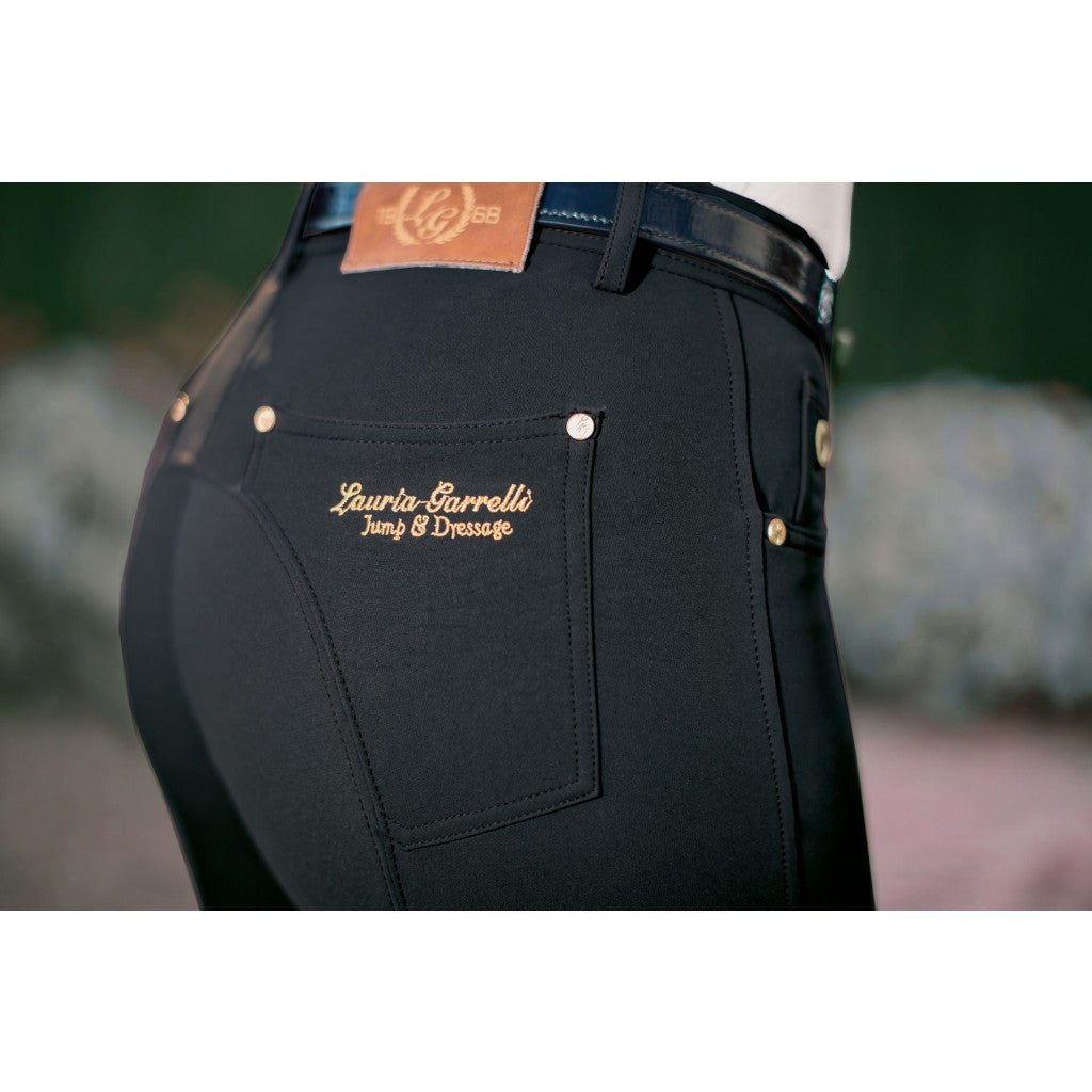 HKM LG Basic Silikon-Kniebesatz-Reithose