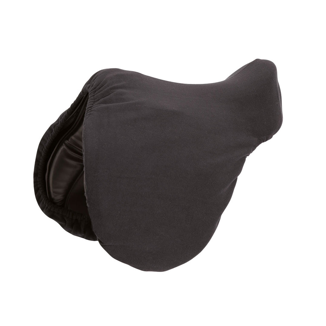 Shires Fleece Saddle Cover  #colour_black
