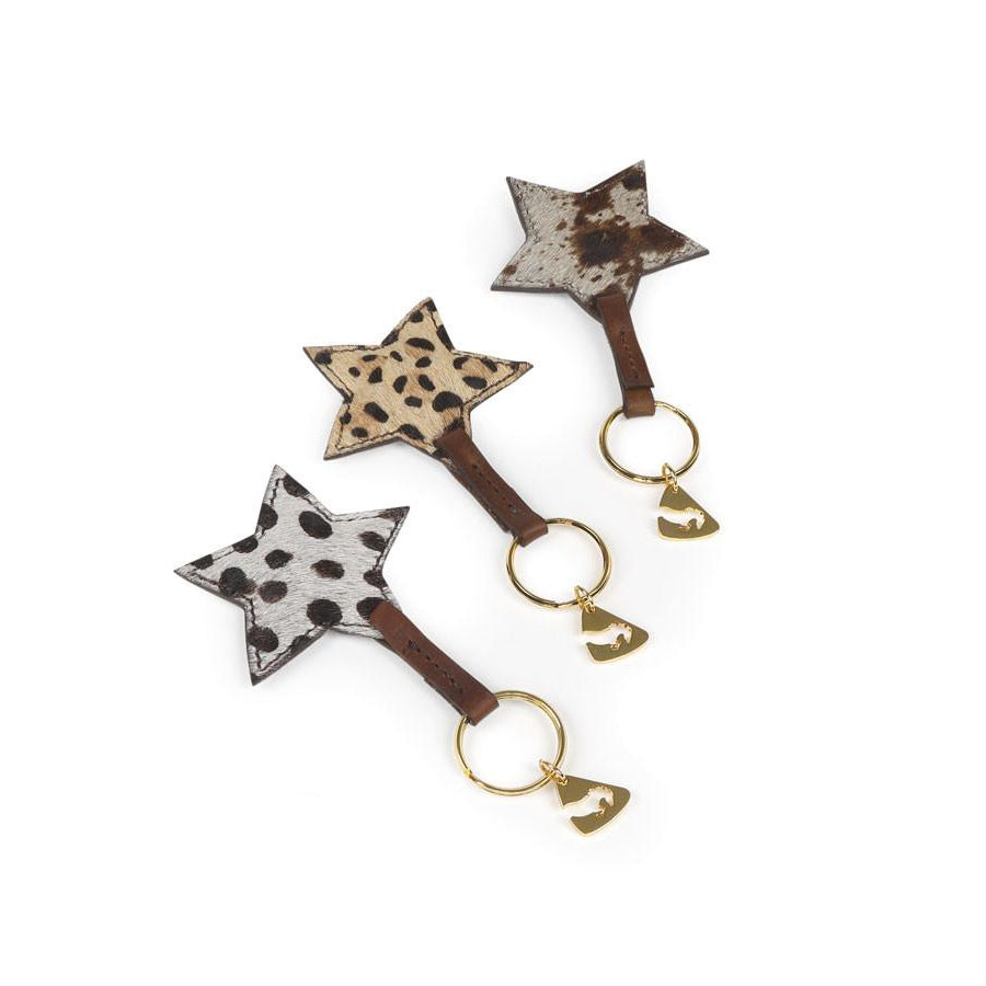 Porte-clés en cuir de vache Shires Aubrion