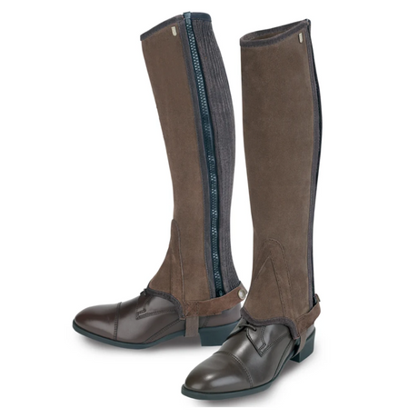 Tredstep Ireland Original Suede Half Chaps #colour_brown